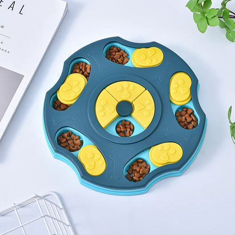 Pet Puzzle Toys/Slow Food Feeding/Interactive Plate Bowl Non-Slip Anti-choking Dog Cat Bowl Iq Training Pets Supplies