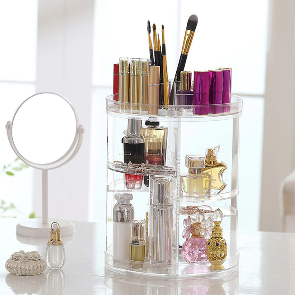 Elevate your beauty routine with this ingenious storage solution