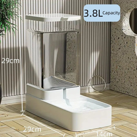 Cat Feeder with Automatic Water Dispenser