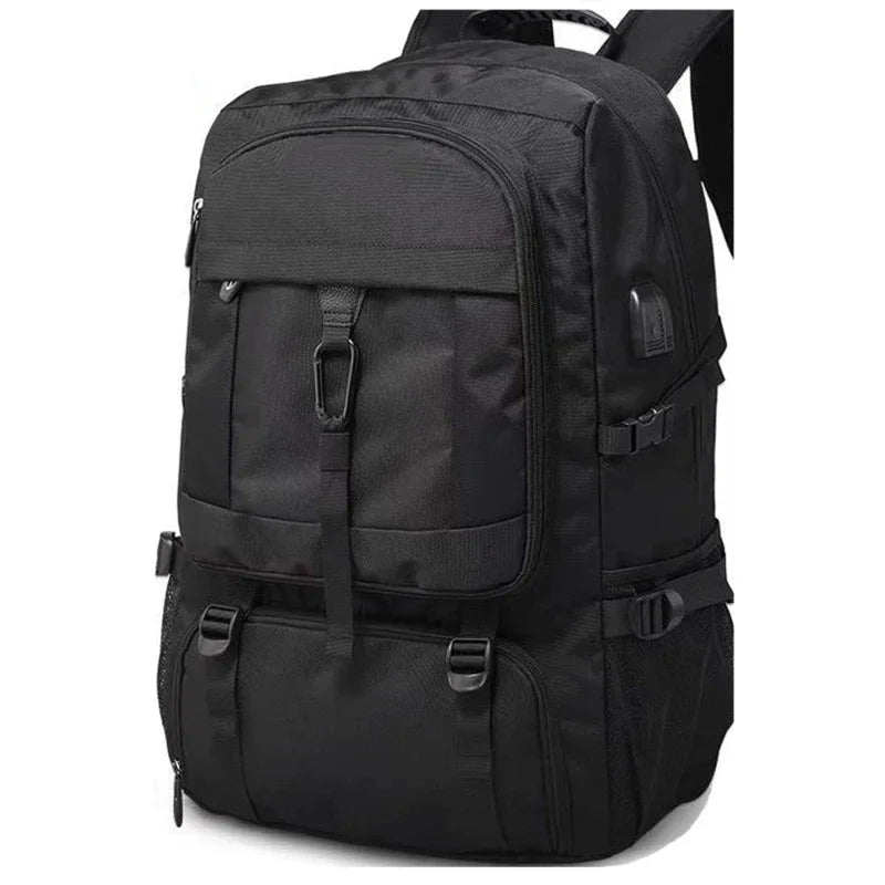50L / 80L Large Travel Backpack for Men – Waterproof Outdoor Business Bag with Separate Shoe Compartment & Multi-Zone Storage