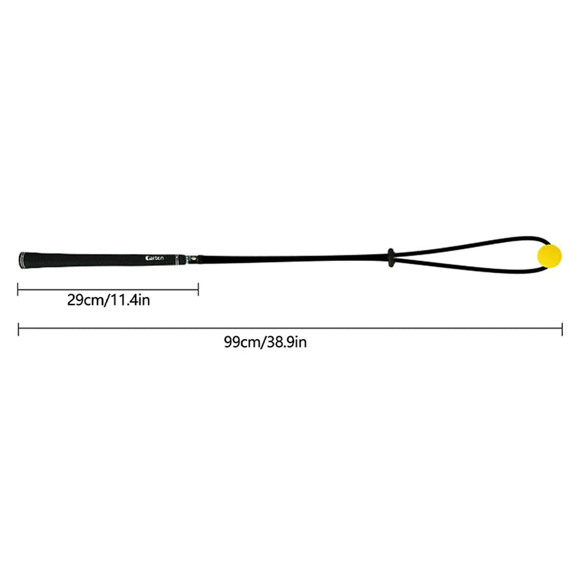 Portable Golf Swing Training Aid Rope – Adjustable Handle Trainer for Posture & Swing Movement Correction | Indoor & Outdoor Use