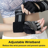 Weightlifting Gloves with Wrist Support – Gym Workout Gloves for Heavy Exercise, Bodybuilding, CrossFit & Fitness Training