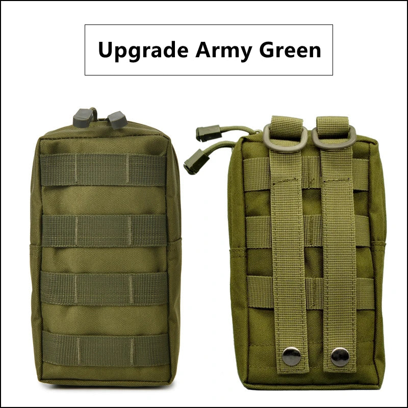 MOLLE Tactical EDC Waist Pouch – 600D Oxford Utility Pack for Outdoor Camping, Hunting, Hiking & Backpack Attachment