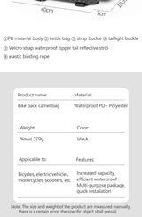 10L Waterproof Bicycle Rear Seat Bag – Large Rack Saddlebag & Shoulder Bag