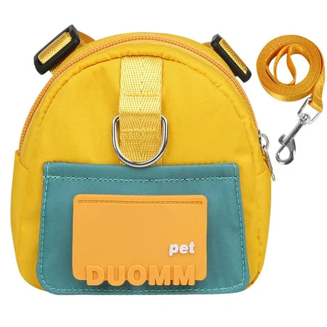 Pet Backpack With Harness Collar Outdoor Travel