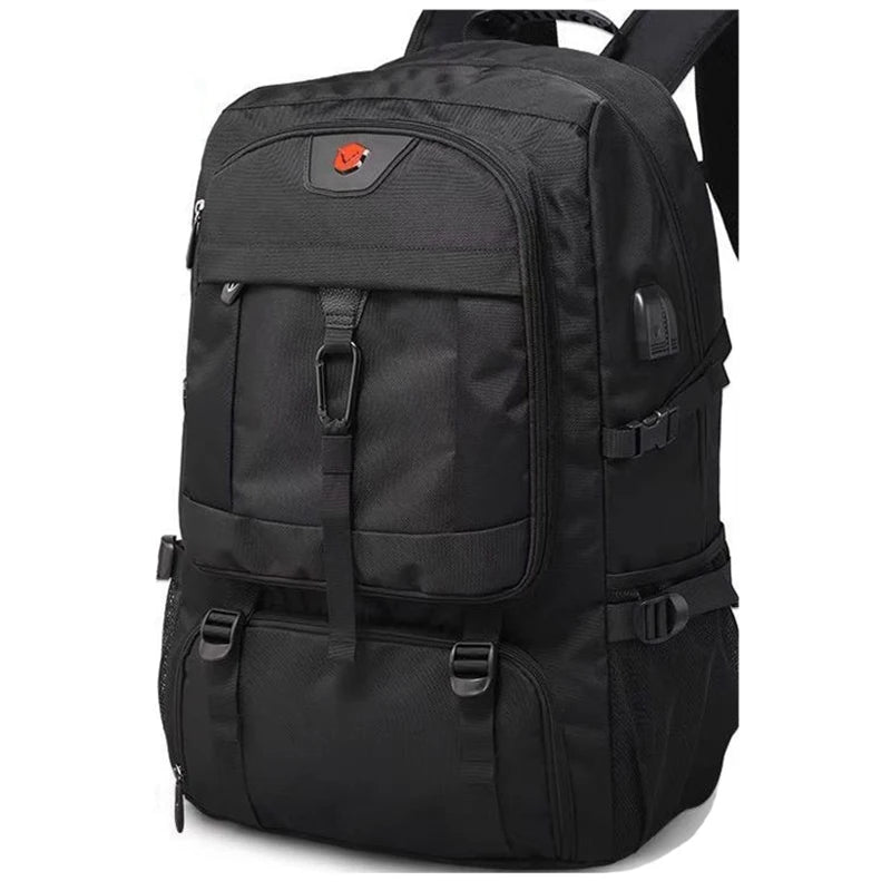 50L / 80L Large Travel Backpack for Men – Waterproof Outdoor Business Bag with Separate Shoe Compartment & Multi-Zone Storage