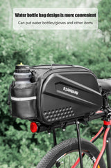 10L Waterproof Bicycle Rear Seat Bag – Large Rack Saddlebag & Shoulder Bag