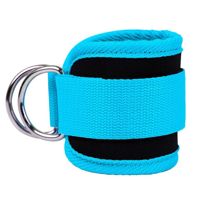 Gym Ankle Straps for Cable Machines – Double D-Ring Adjustable Neoprene Padded Cuffs for Leg, Glute & Abductor Workouts