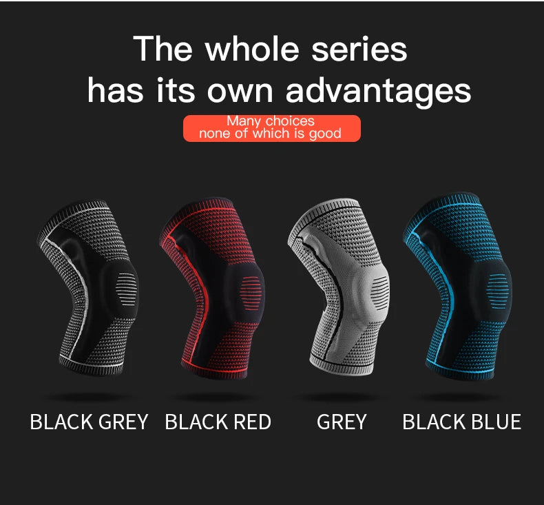 Compression Knee Sleeve with Silicone Support – Pain Relief & Sports Protection
