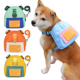 Pet Backpack With Harness Collar Outdoor Travel