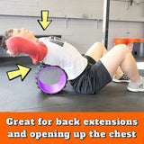 Premium Foam Yoga Massage Roller Wheel – Back Stretcher & Massager for Pain Relief, Flexibility & Recovery