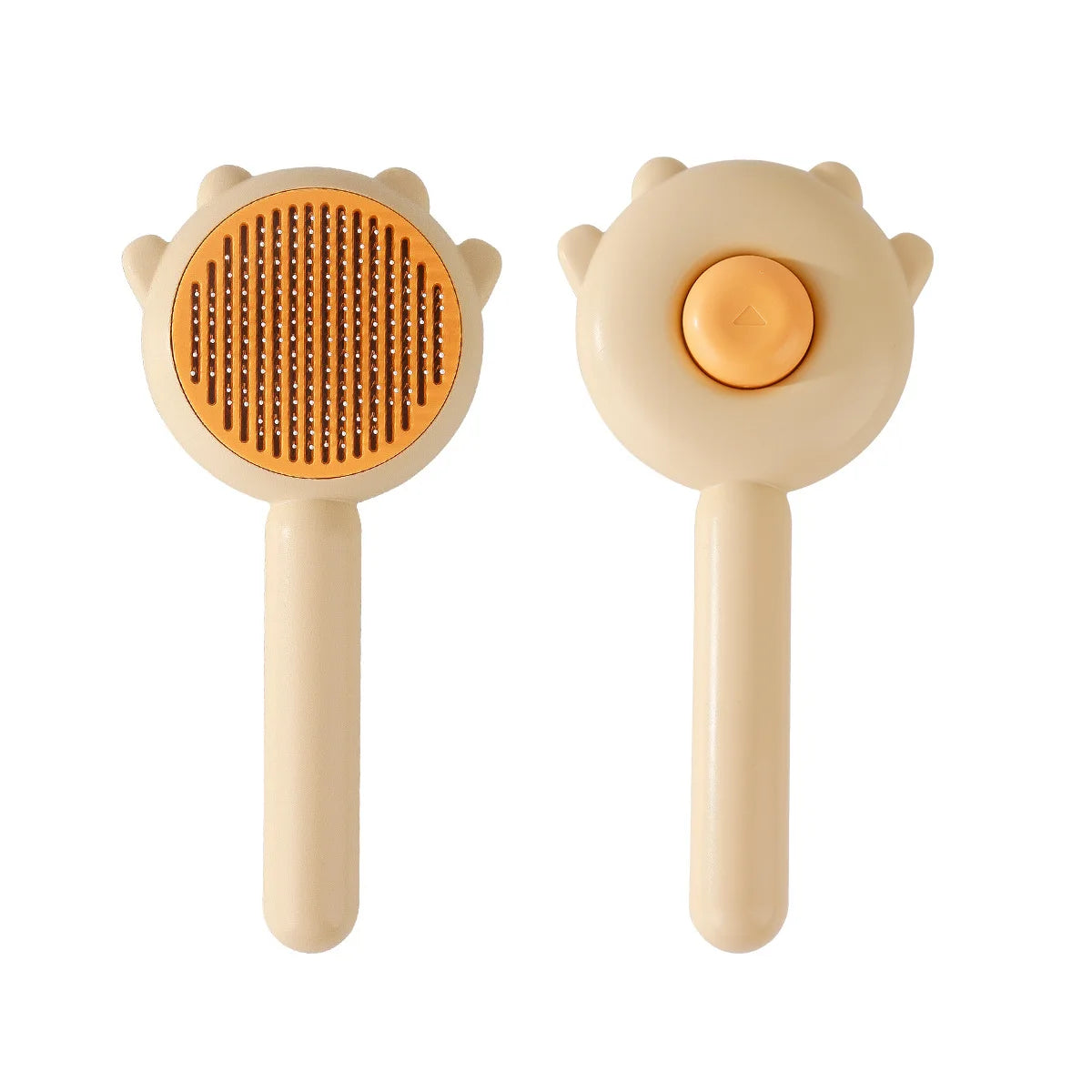 Pet Cat Dog Comb Stainless Steel Grooming Needle Self Cleaning Brush