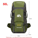 50L Waterproof Travel & Hiking Backpack – Outdoor Camping Rucksack