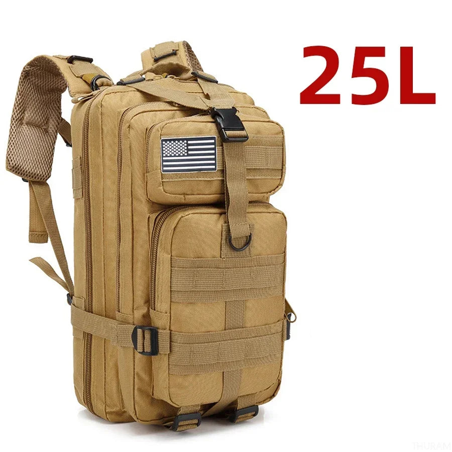 25L/50L Waterproof Tactical Outdoor Backpack – Rugged 1000D Nylon for Trekking, Fishing & Hunting