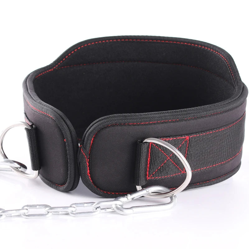 EVA Dip Belt with Chain – Pull-Up & Strength Training Belt for Weightlifting, Squats & Powerlifting Support