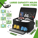 2-Layer Golf Trunk Organizer – Waterproof & Durable Golf Storage Bag for Car | Organize Golf Shoes, Balls, Tees & Accessories