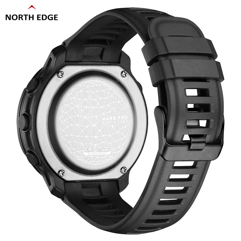 Men's Sports Digital Watch with Carbon Fiber Case