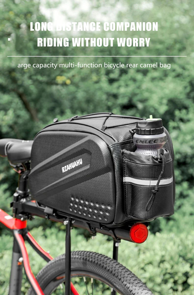 10L Waterproof Bicycle Rear Seat Bag – Large Rack Saddlebag & Shoulder Bag
