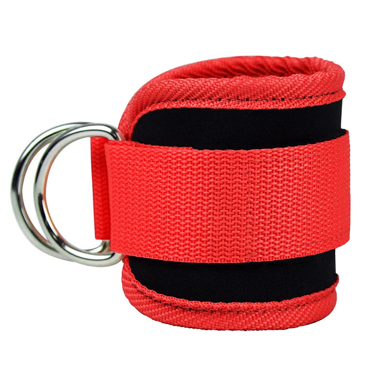 Gym Ankle Straps for Cable Machines – Double D-Ring Adjustable Neoprene Padded Cuffs for Leg, Glute & Abductor Workouts
