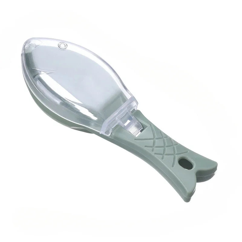 Fish Scale Grille Scraper – Fish Cleaning Tool with Protective Cover for Kitchen & Carp Fishing
