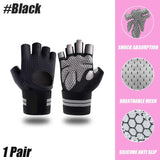 Weightlifting Gloves with Wrist Support – Gym Workout Gloves for Heavy Exercise, Bodybuilding, CrossFit & Fitness Training