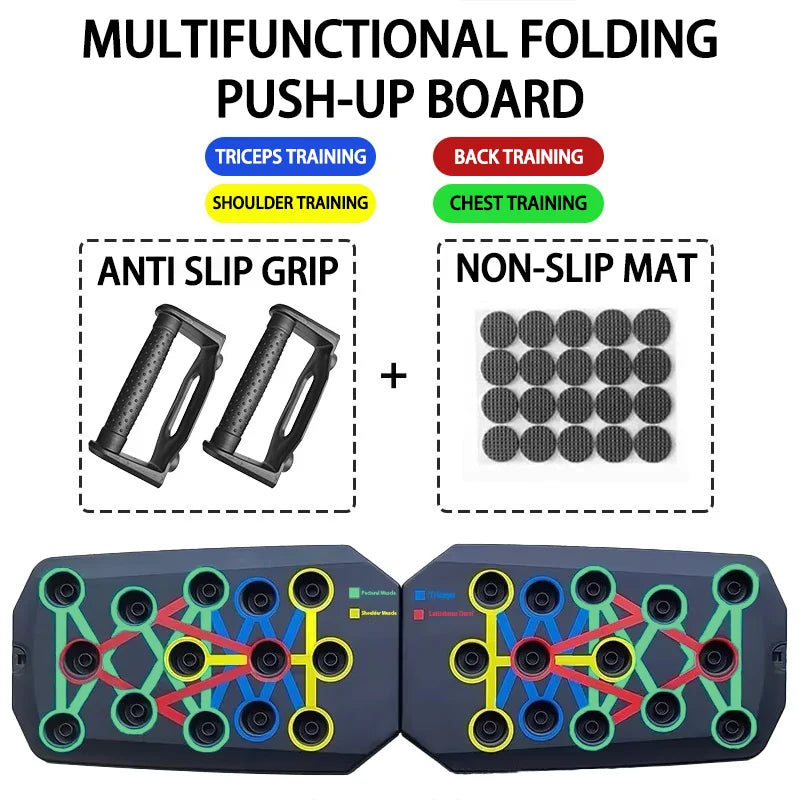 Portable Multifunctional Push-Up Board – Home Workout System for Full-Body Fitness & Muscle Training