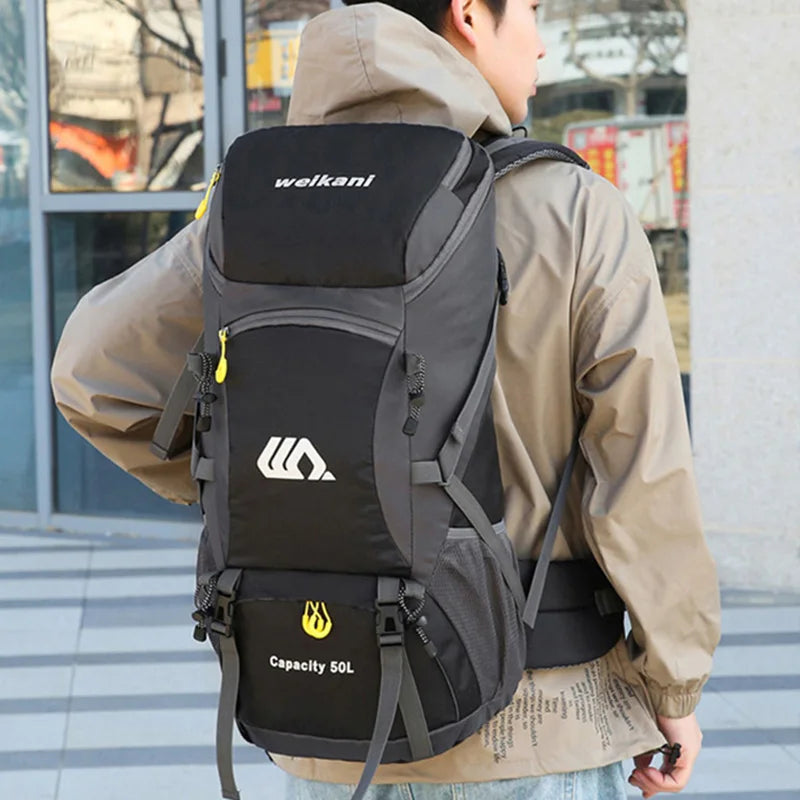 50L Waterproof Travel & Hiking Backpack – Outdoor Camping Rucksack