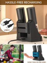 Electric Automatic Salt and Pepper Grinder Set