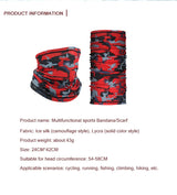 2PCS UV Protection Face Mask – Seamless Bandana for Outdoor Sports