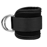Gym Ankle Straps for Cable Machines – Double D-Ring Adjustable Neoprene Padded Cuffs for Leg, Glute & Abductor Workouts