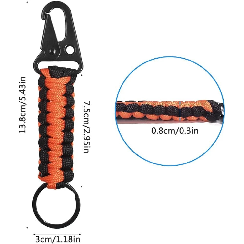 Paracord Keychain Ring Survival Kit