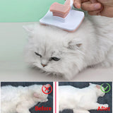 Pet Cat Dog Comb Stainless Steel Grooming Needle Self Cleaning Brush