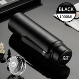 1L Thermal Water Bottle Temperature Display Thermos Bottle Stainless Steel Tumbler Vacuum Flasks Thermos For Water Tea Drinkware