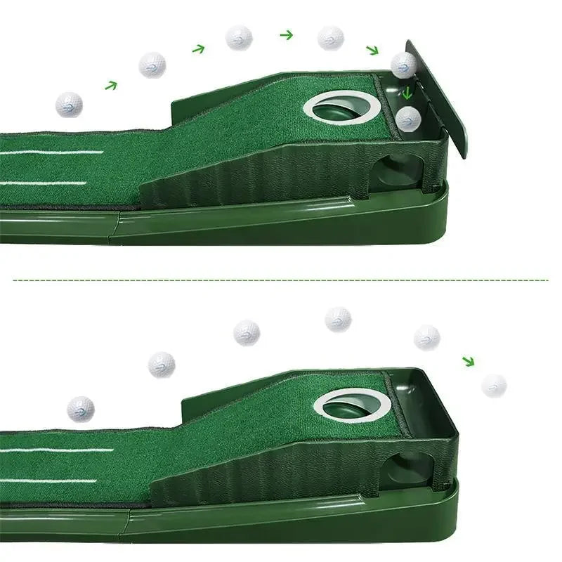 Mini Golf Green Putter Mat – Portable Indoor & Outdoor Golf Practice Mat (Model PM015)