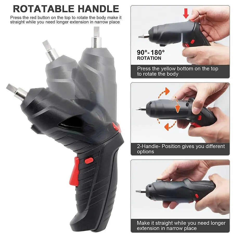 Household Electric Drill Rotated Cordless Screwdriver