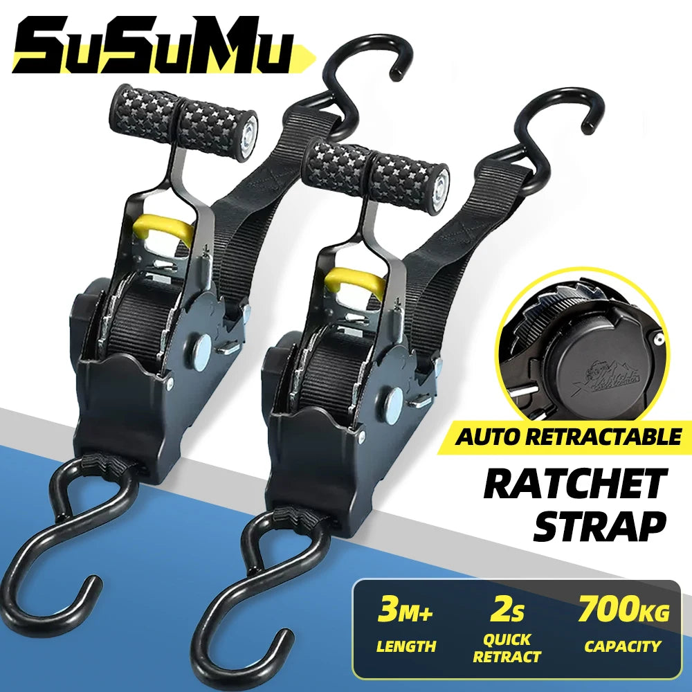 Retractable Auto Straps For Cargo Tape For Heavy Loads