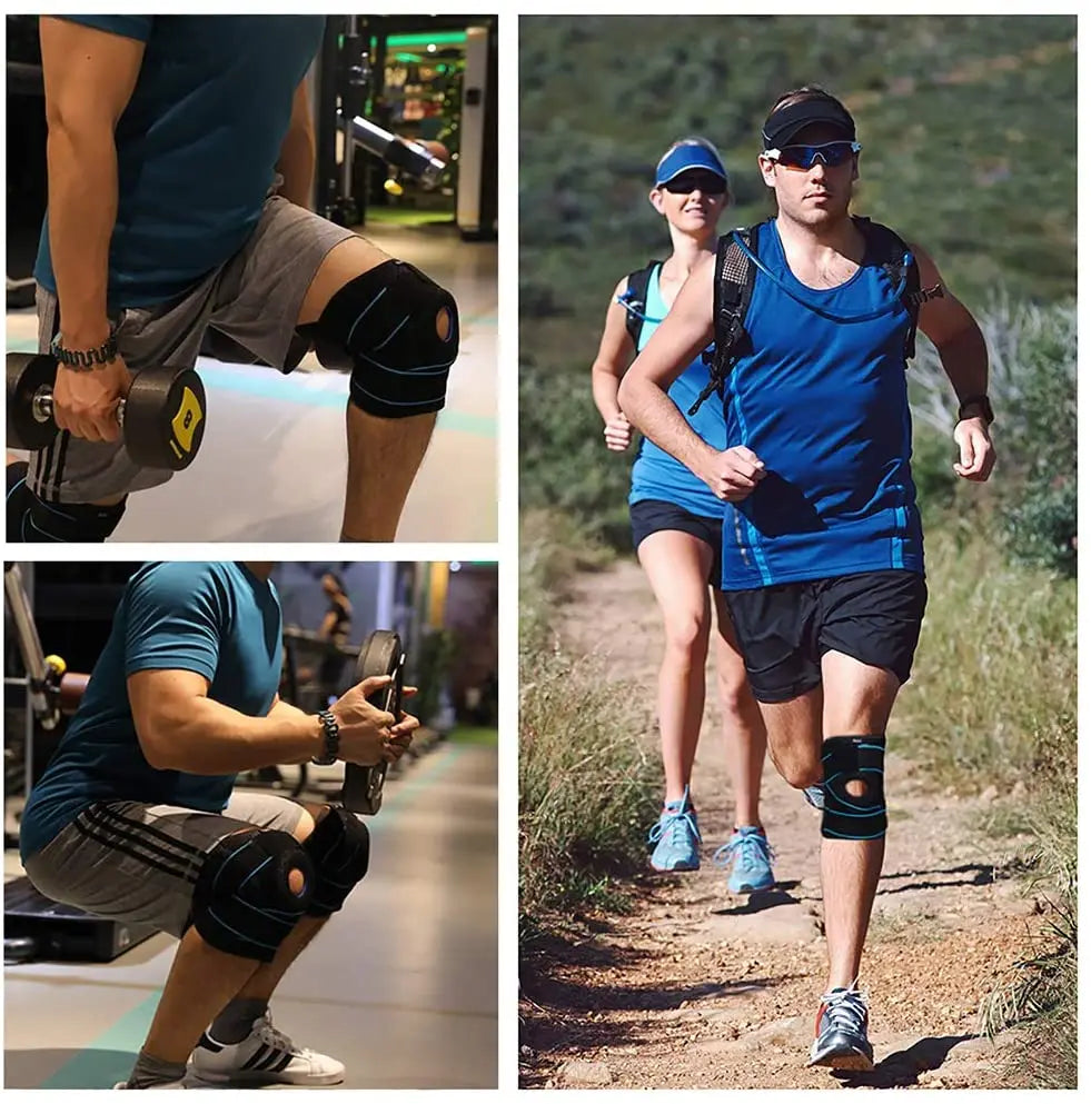 Knee Braces for Pain Men & Women with Patella Gel Pad Side Stabilizers, Arthritis, Meniscus Tear, ACL, Relief, Running