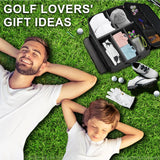 2-Layer Golf Trunk Organizer – Waterproof & Durable Golf Storage Bag for Car | Organize Golf Shoes, Balls, Tees & Accessories