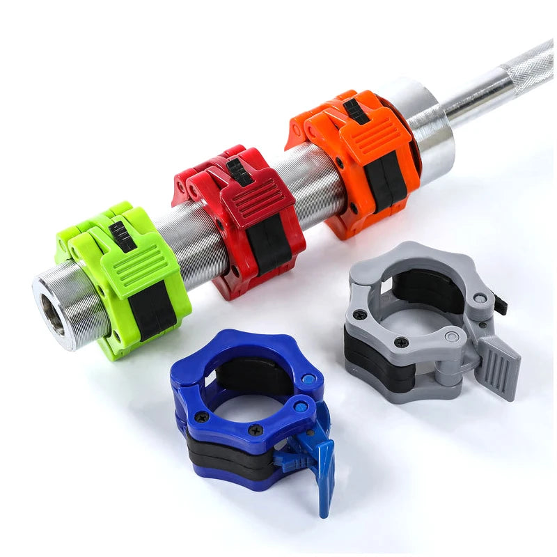Barbell Collar Lock Clamp – Quick Snap O-Rod Chuck for Weight Lifting & Gym Fitness Equipment