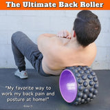 Premium Foam Yoga Massage Roller Wheel – Back Stretcher & Massager for Pain Relief, Flexibility & Recovery