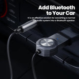 Bluetooth Aux Adapter USB To 3.5mm Jack Car Audio Music Mic