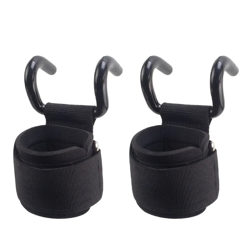 Weight Lifting Hook Grips with Wrist Wraps – Heavy-Duty Gym Wrist Straps for Pull-Ups, Powerlifting & Deadlifts