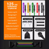 10–14 PCS Resistance Bands Set – Multi-Function Pull Rope Kit for Strength & Muscle Training