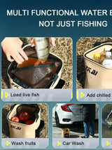8L / 13L Foldable Fishing Bucket – Large Capacity, Durable Hand-Carry Bucket for Outdoor Camping & Fishing