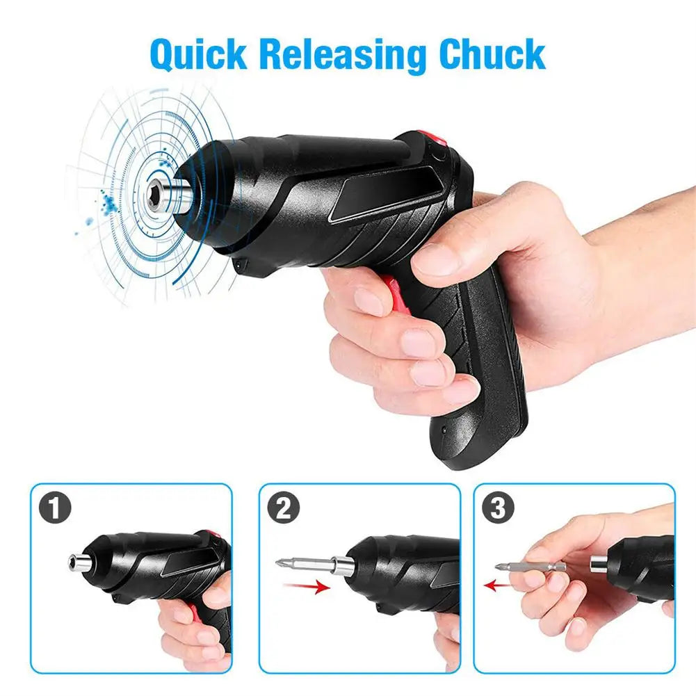 Household Electric Drill Rotated Cordless Screwdriver