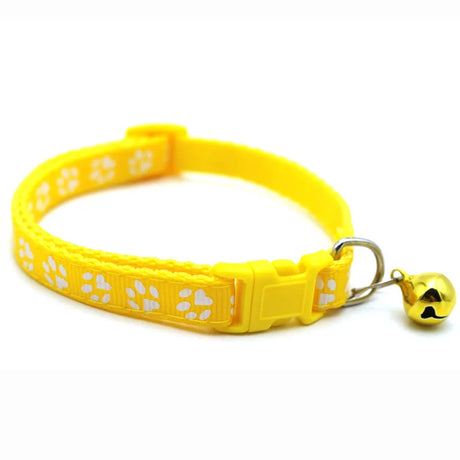 Foot Paw Print Bell Collar