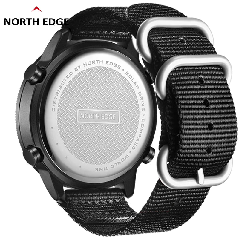 NORTH EDGE Men Digital Solar Watch Mens