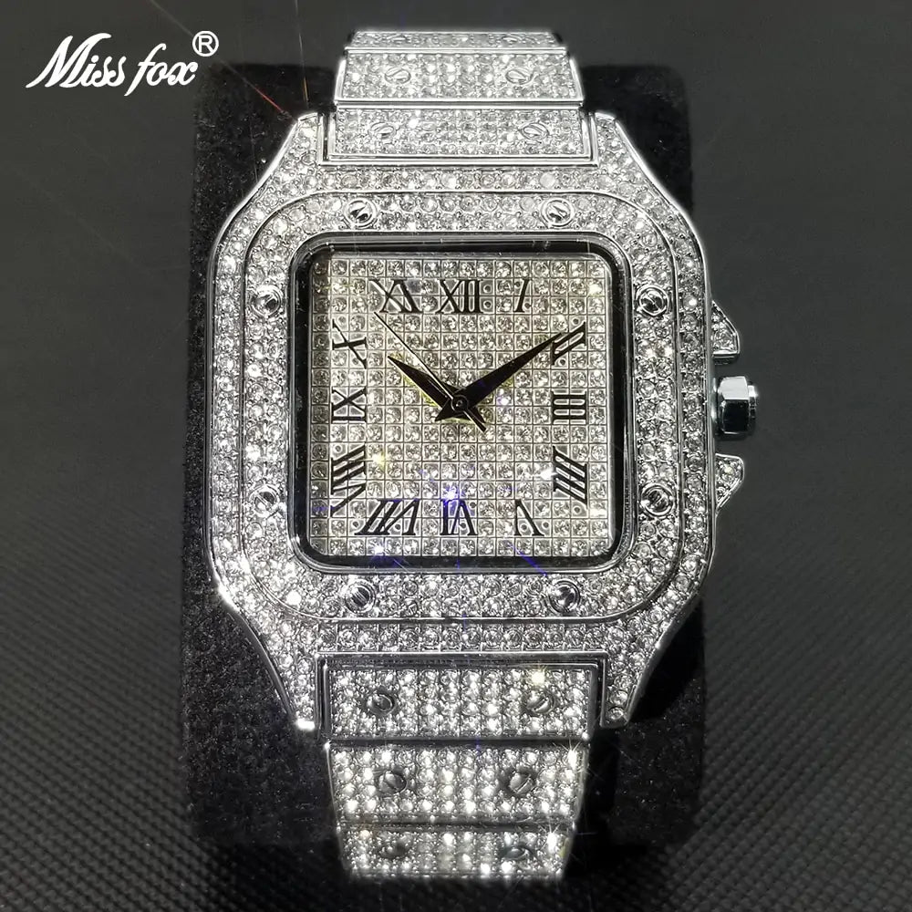 Men's Waterproof Full Diamond  Watches