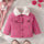 Baby Girl Flap Detail Thermal Lined Corduroy Jacket