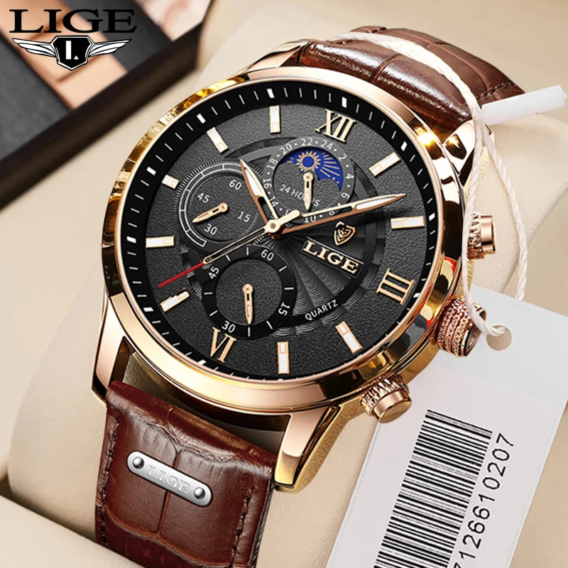 Leather Men Quartz Luxury Watches